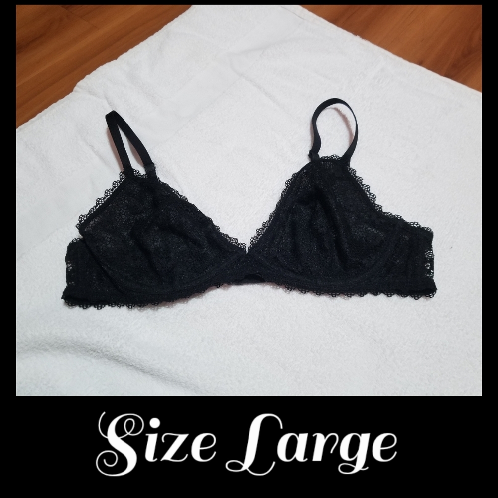 Victoria's Secret Mesh Lace Bralette Size Large